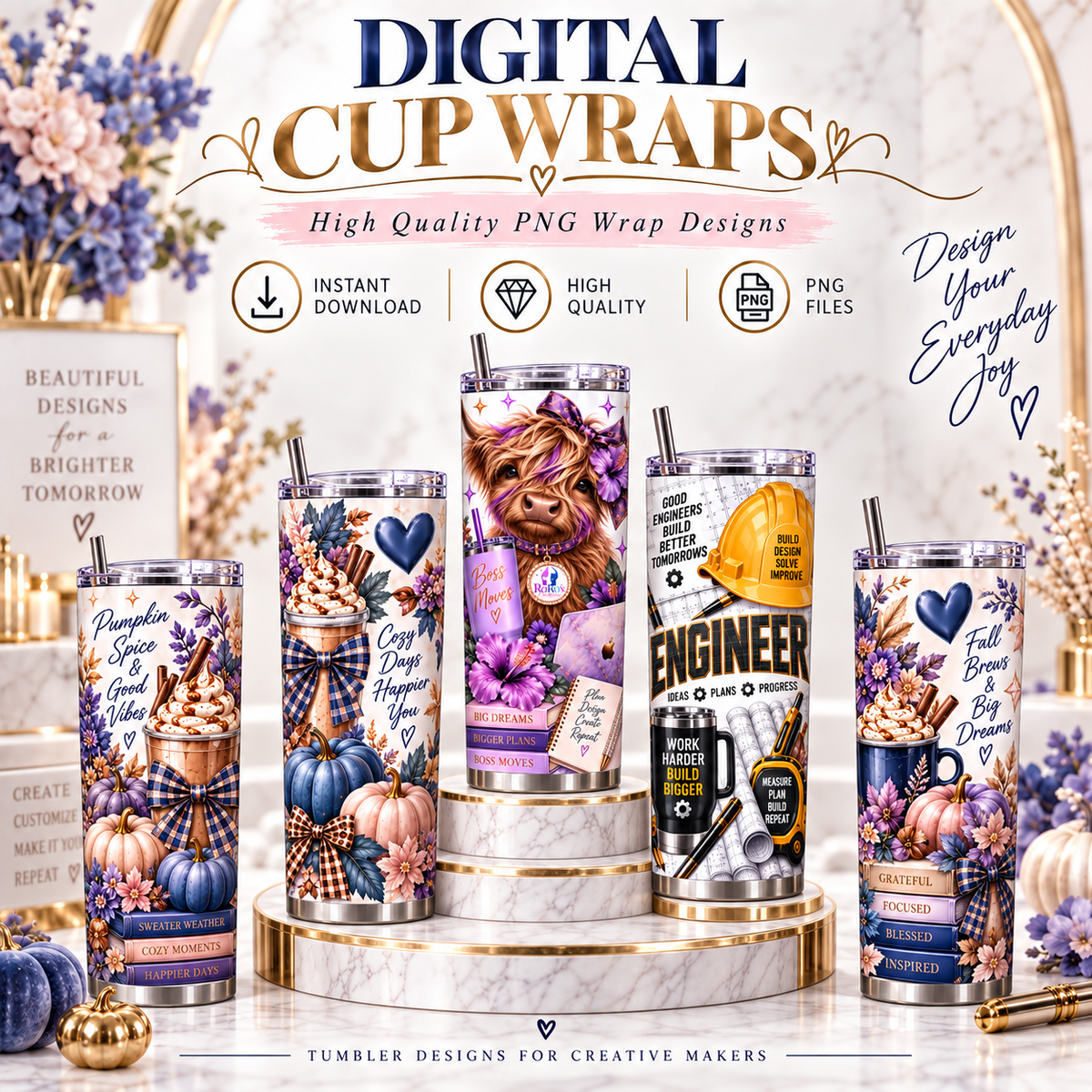 Digital Cup Wraps