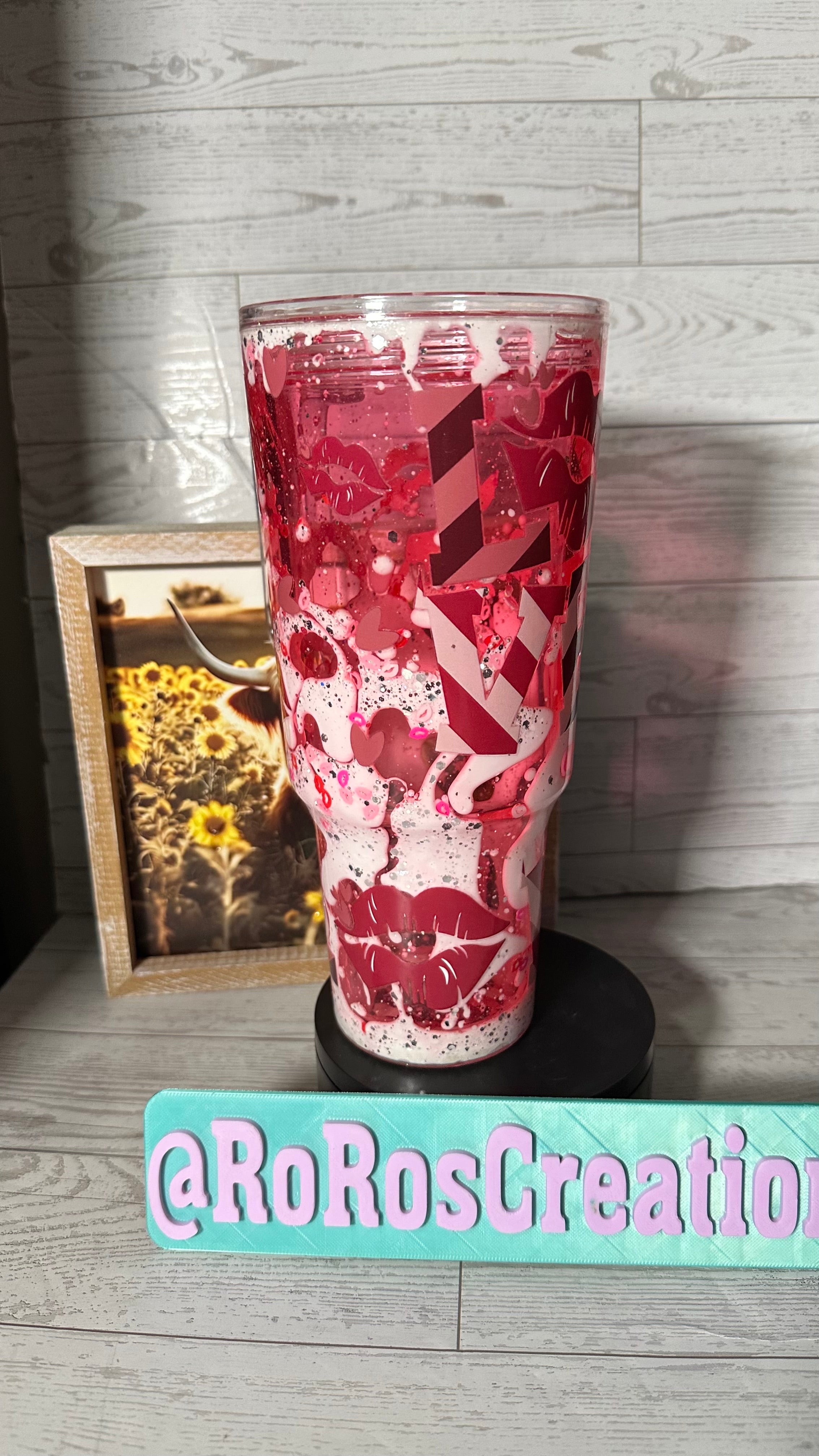 30oz Love Dual Lava Imperfection SnowGlobe