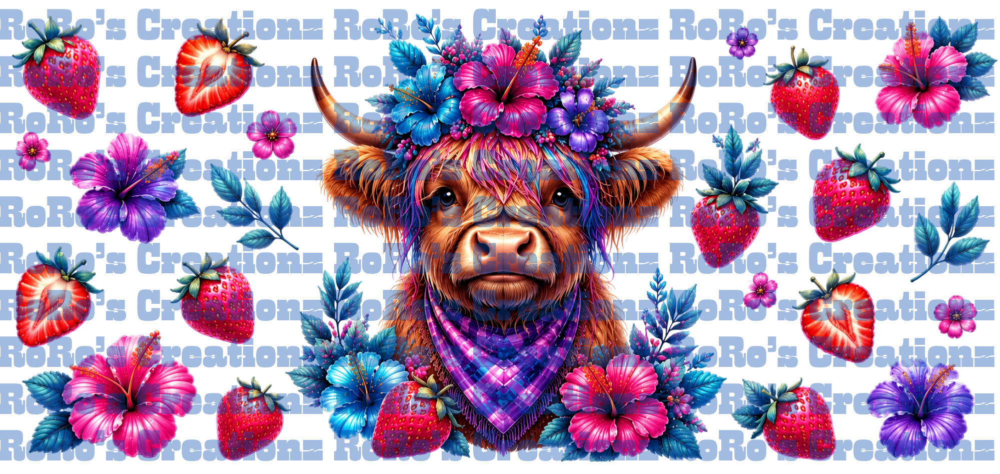 Exclusive Strawberry Highland Cow