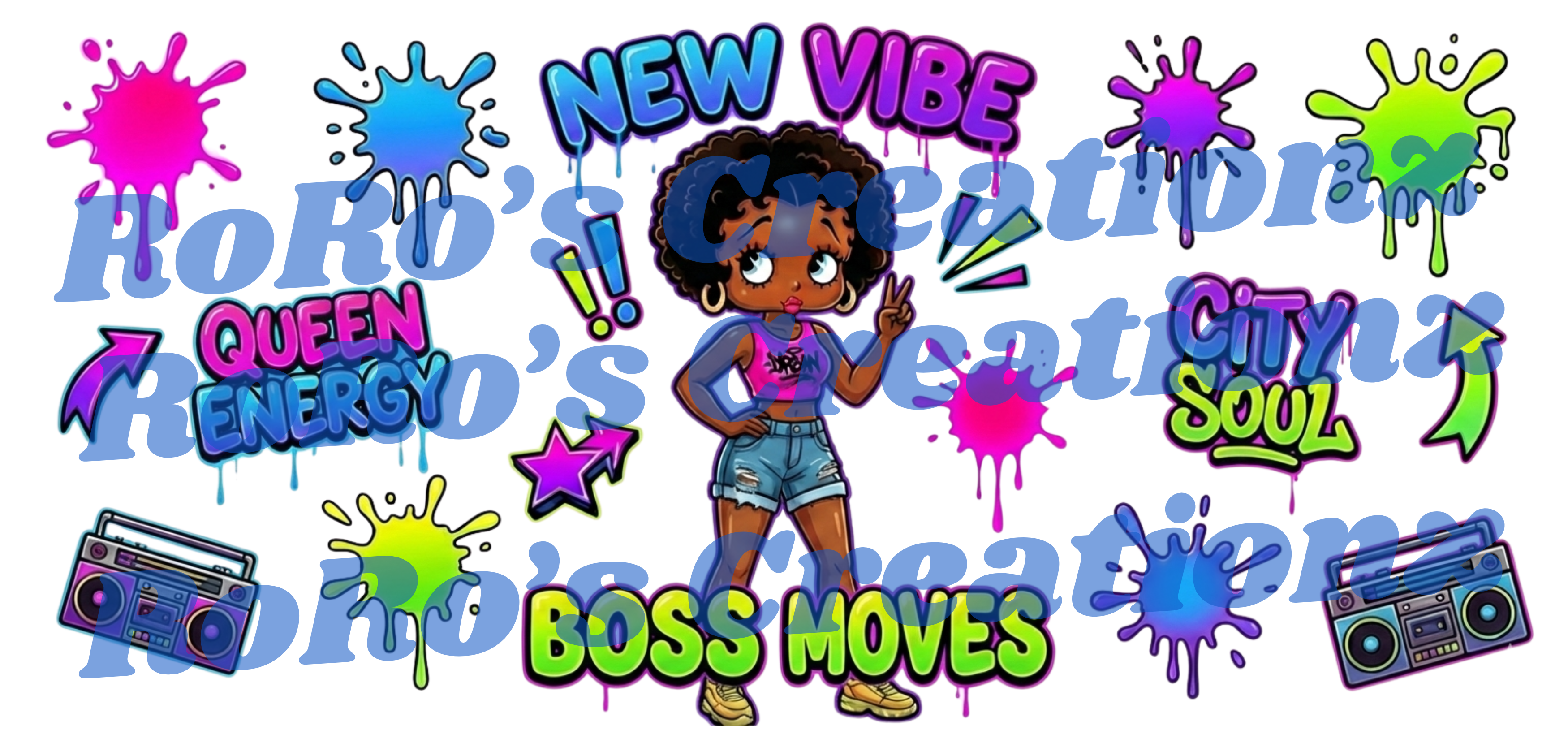 Exclusive 90s Black Girl Design
