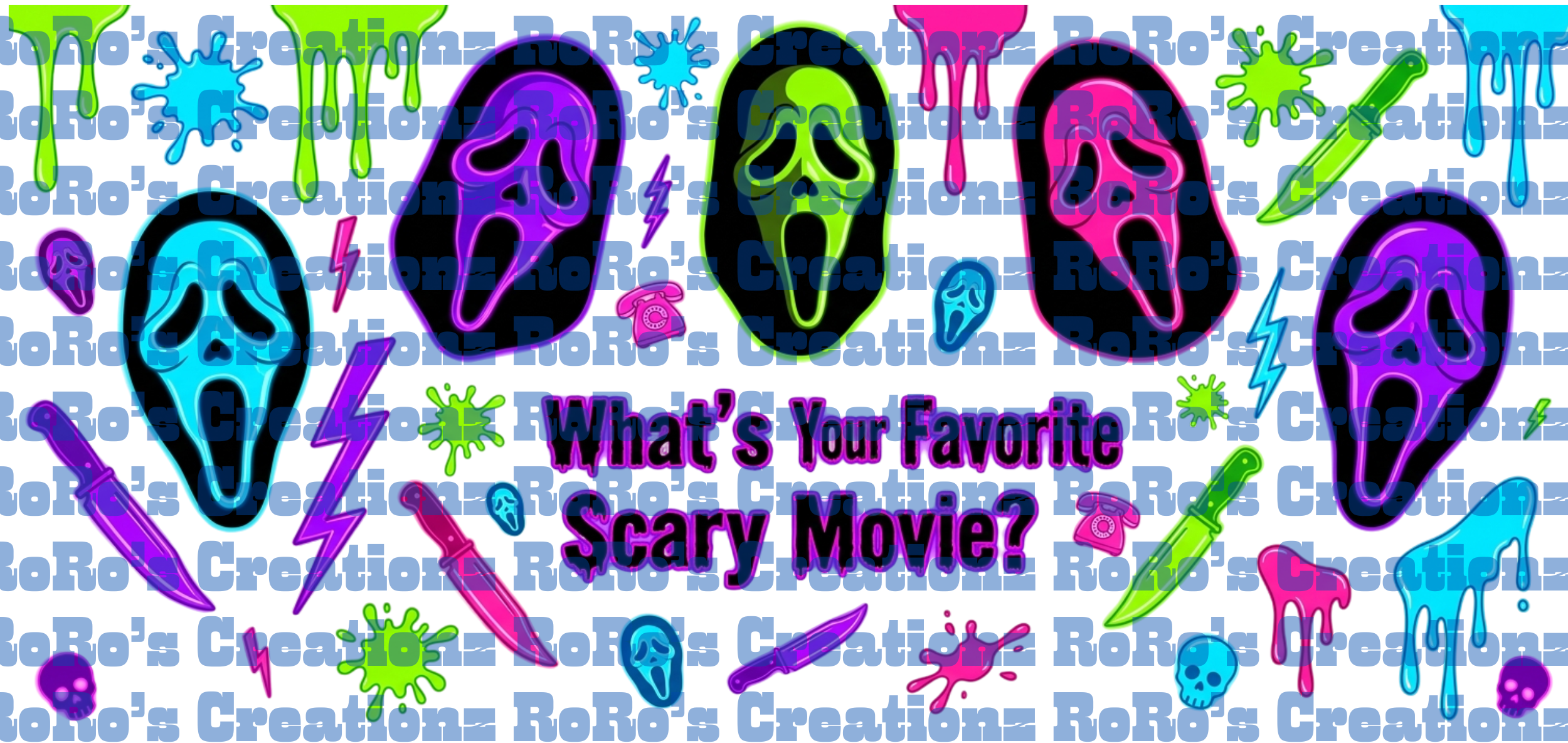 Exclusive Neon Scary Movie