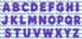 Exclusive Purple Diamond Letters