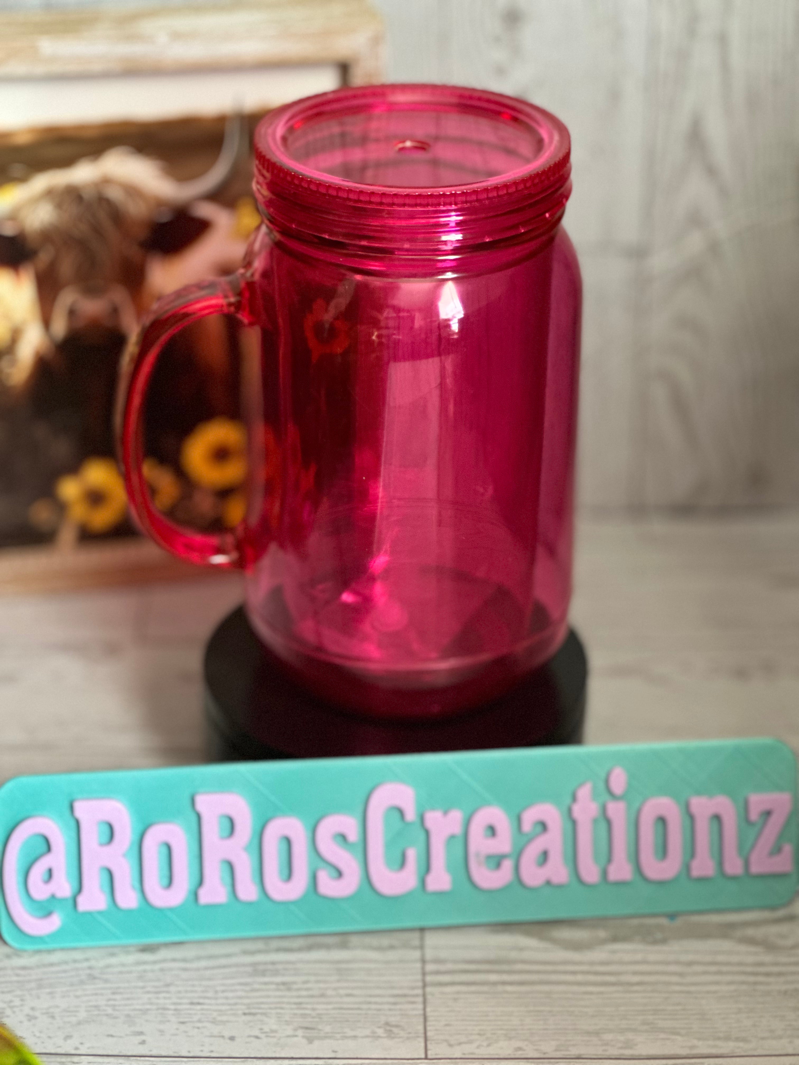 22oz Mason Jar Snowglobe