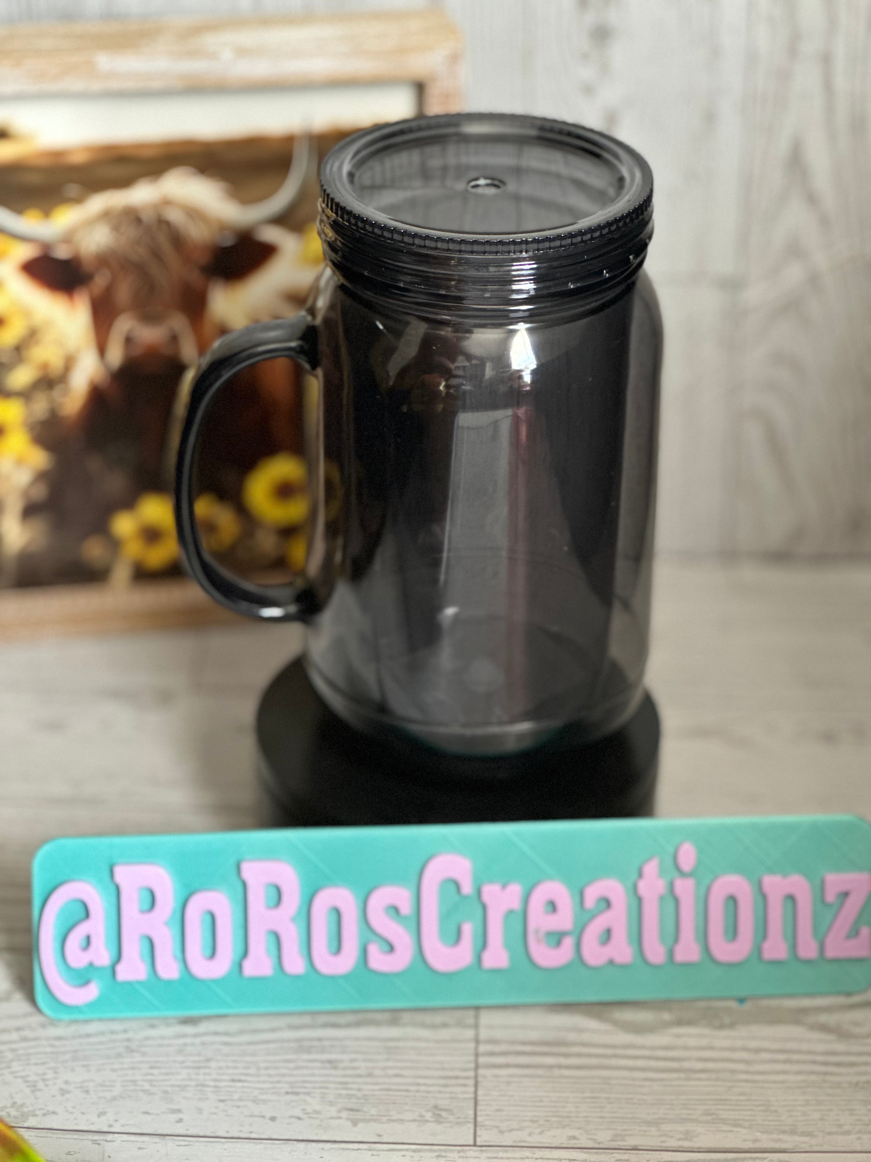 22oz Mason Jar Snowglobe