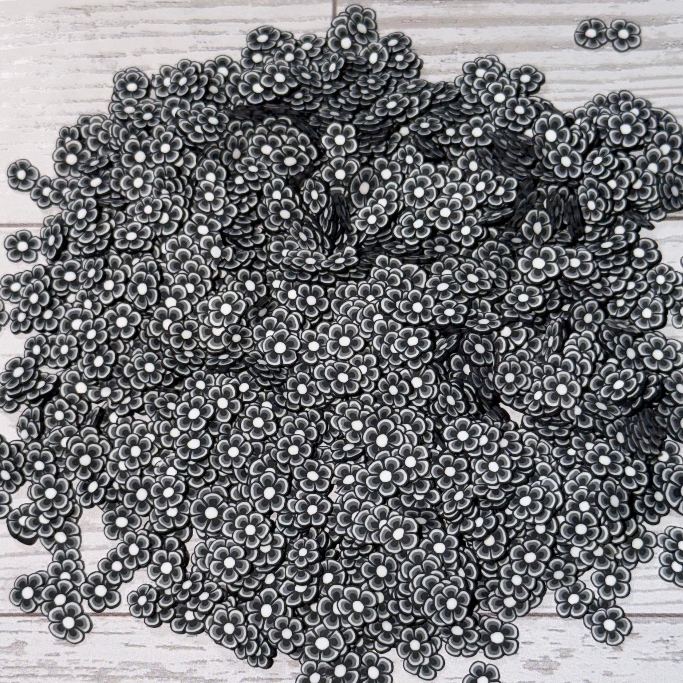 Black Flower Clay
