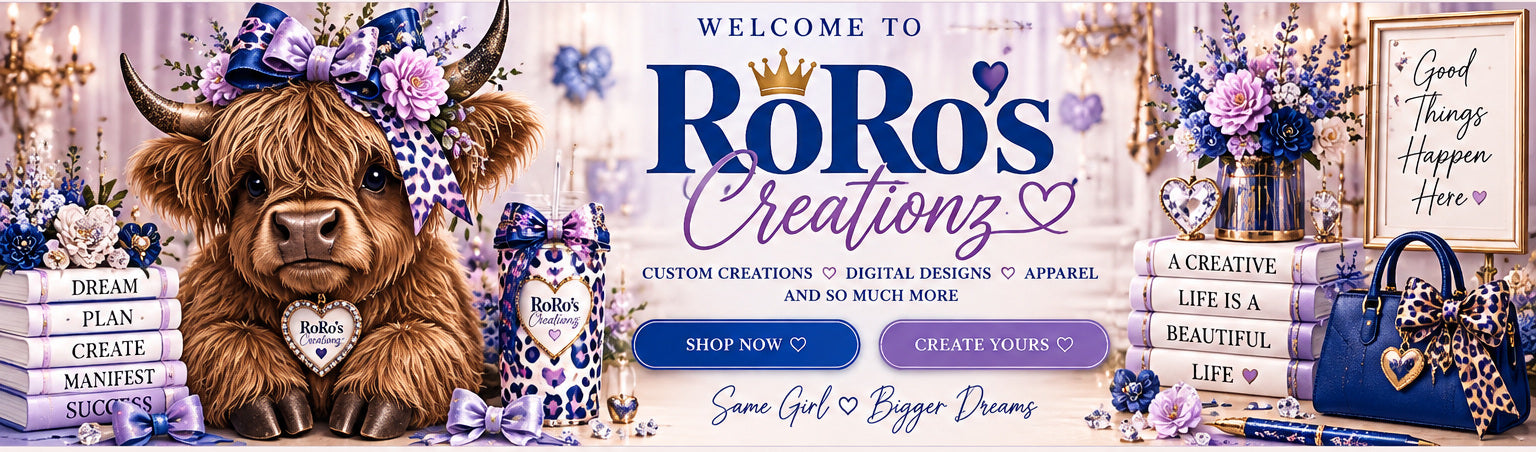 RoRo's Creationz Highland cow luxury hero